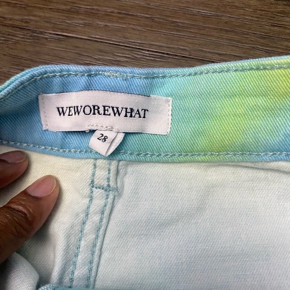 WeWoreWhat Shorts Size 28 Womens Flare Bell Short Frayed Raw-Cut Hem Festival - Picture 5 of 10